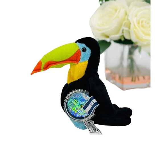 Coca-Cola Toolu Toucan Honduras Plush Stuffed Animal Bean Bag NEW VTG 1999 - Picture 5 of 10